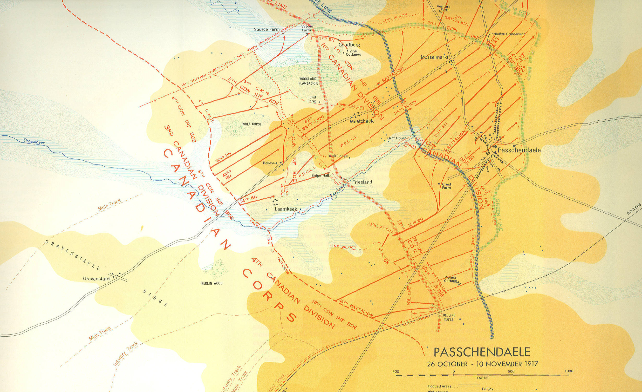 Map Of Battle, Passchendaele